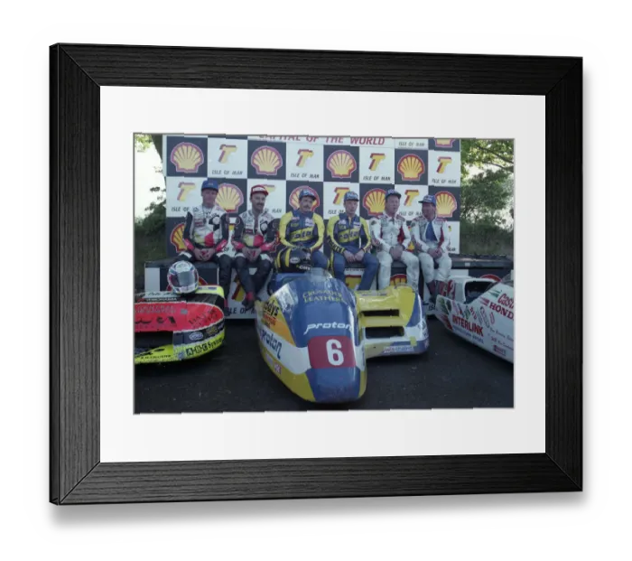 Framed Print : Winners at the 1994 Sidecar TT A Framed Print : Winners at the 1994 Sidecar TT A