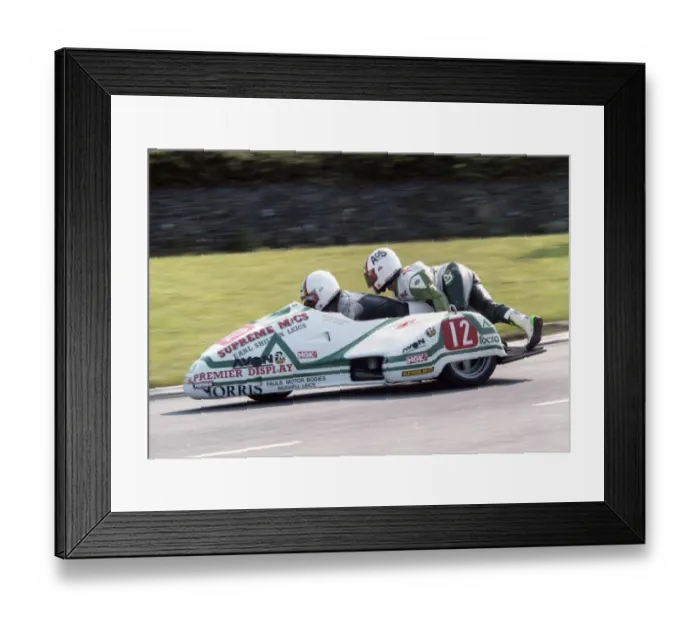 Framed Print : Craig Hallam & Mike Wynn (Windle Yamaha) 1992 Sidecar TT Framed Print : Craig Hallam & Mike Wynn (Windle Yamaha) 1992 Sidecar TT