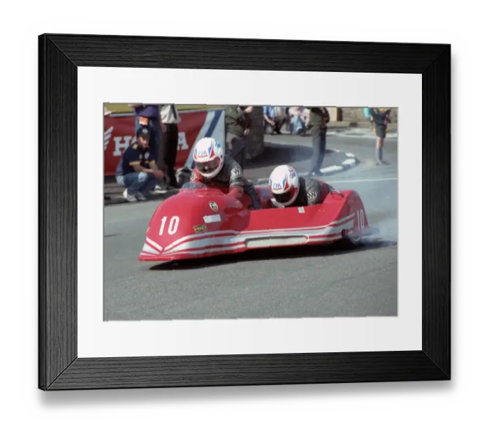 Framed Print : Peter Krukowski & Chris McGahan (Ireson) 1992 Sidecar TT Framed Print : Peter Krukowski & Chris McGahan (Ireson) 1992 Sidecar TT