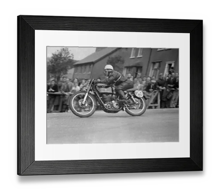 Framed Print : Sid Franklen (AJS) 1952 Junior TT Framed Print : Sid Franklen (AJS) 1952 Junior TT