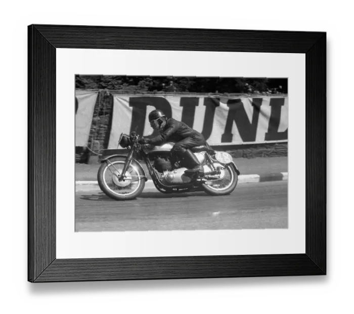 Framed Print : Dan Thomson (BSA) 1956 Clubman Junior TT Framed Print : Dan Thomson (BSA) 1956 Clubman Junior TT