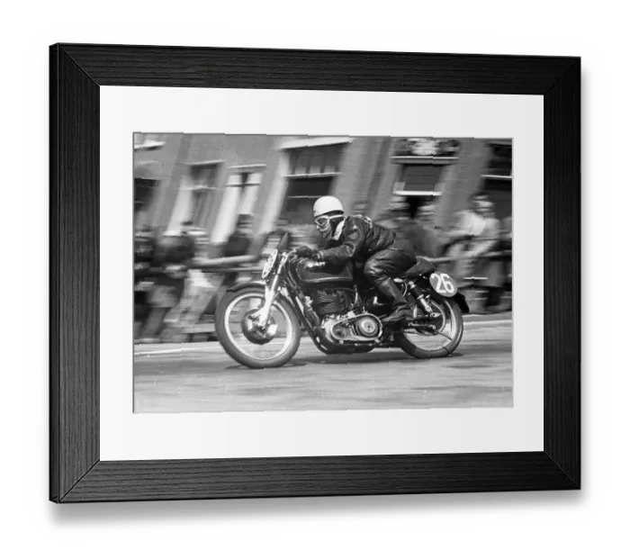 Framed Print : Sid Franklen (AJS) 1953 Senior TT Framed Print : Sid Franklen (AJS) 1953 Senior TT