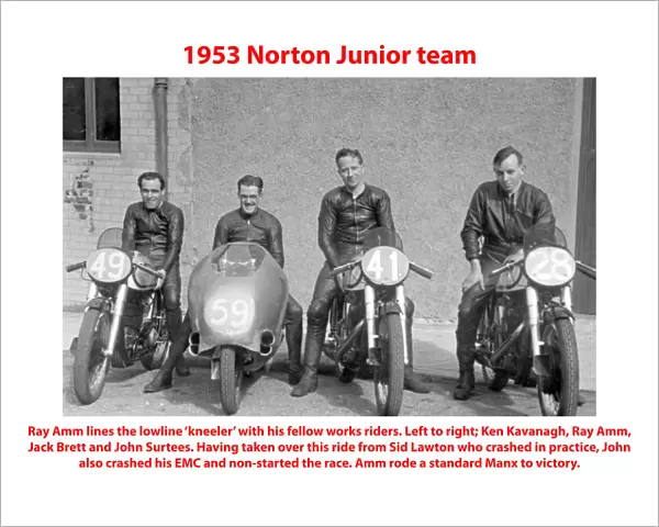 1953 Junior Norton team