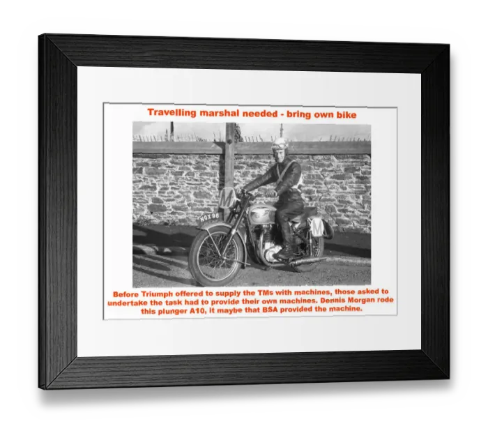 Framed Print : Travelling marshal needed - bring own bike Framed Print : Travelling marshal needed - bring own bike