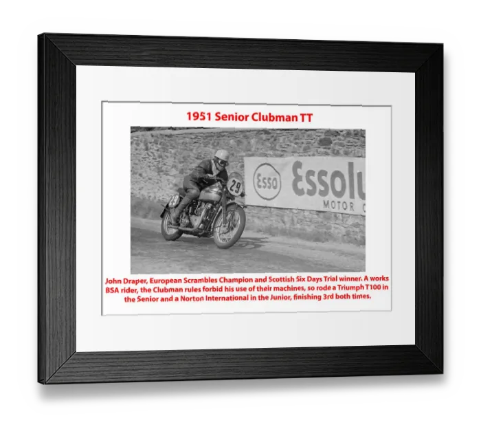 Framed Print : 1951 Senior Clubman TT Framed Print : 1951 Senior Clubman TT