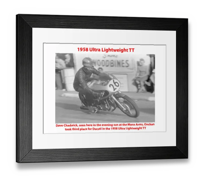 Framed Print : 1958 Ultra Lightweight TT Framed Print : 1958 Ultra Lightweight TT