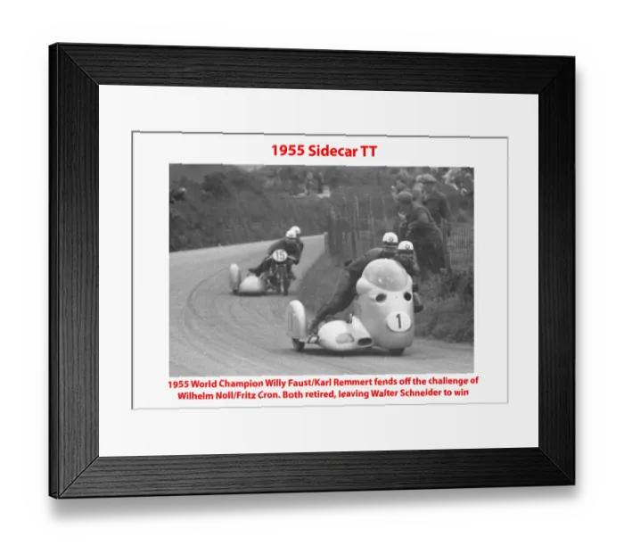 Framed Print : 1955 Sidecar TT Framed Print : 1955 Sidecar TT