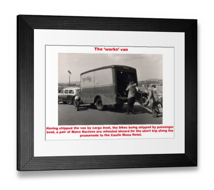 Framed Print : The works van Framed Print : The works van