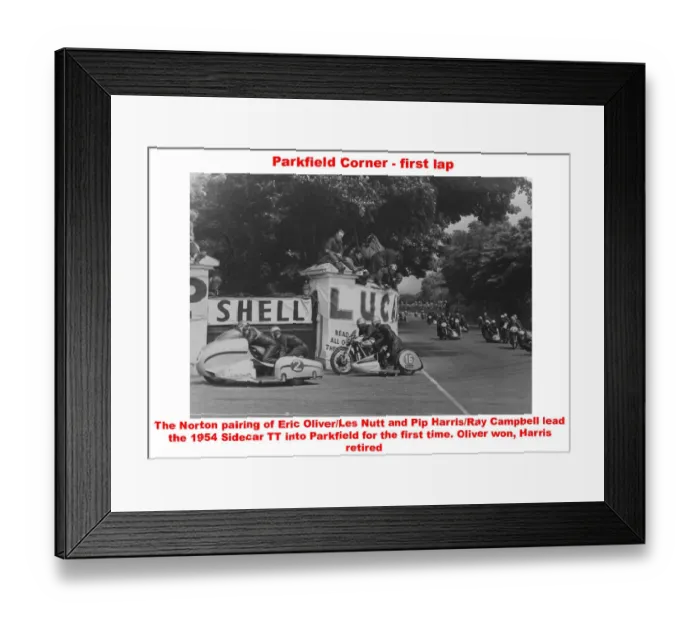 Framed Print : Parkfield Corner - first lap Framed Print : Parkfield Corner - first lap