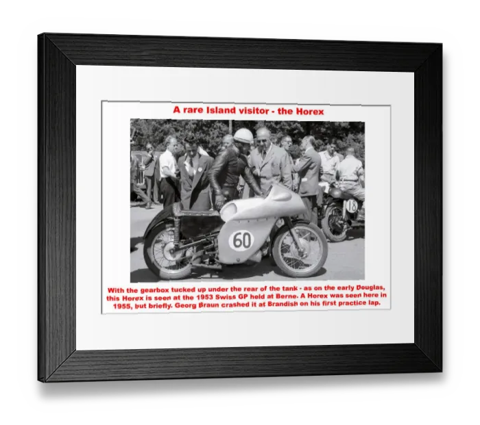 Framed Print : A rare Island visitor - the Horex Framed Print : A rare Island visitor - the Horex