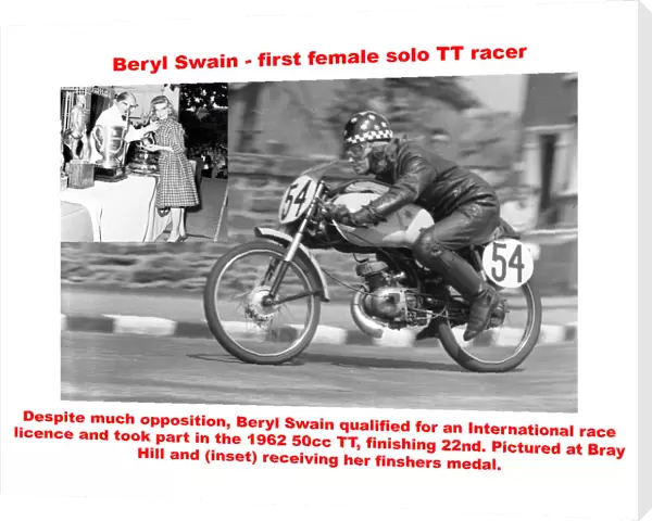 Beryl Swain - first female solo TT racer