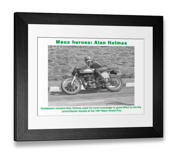 Framed Print : Manx heroes - Alan Holmes Framed Print : Manx heroes - Alan Holmes