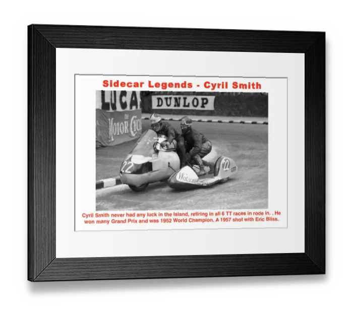 Framed Print : Sidecar Legends - Cyril Smith Framed Print : Sidecar Legends - Cyril Smith