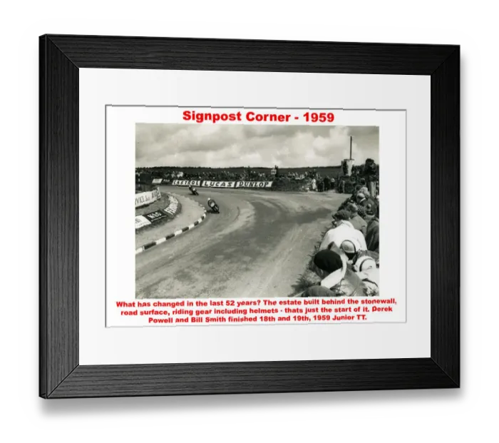 Framed Print : Signpost Corner - 1959 Framed Print : Signpost Corner - 1959