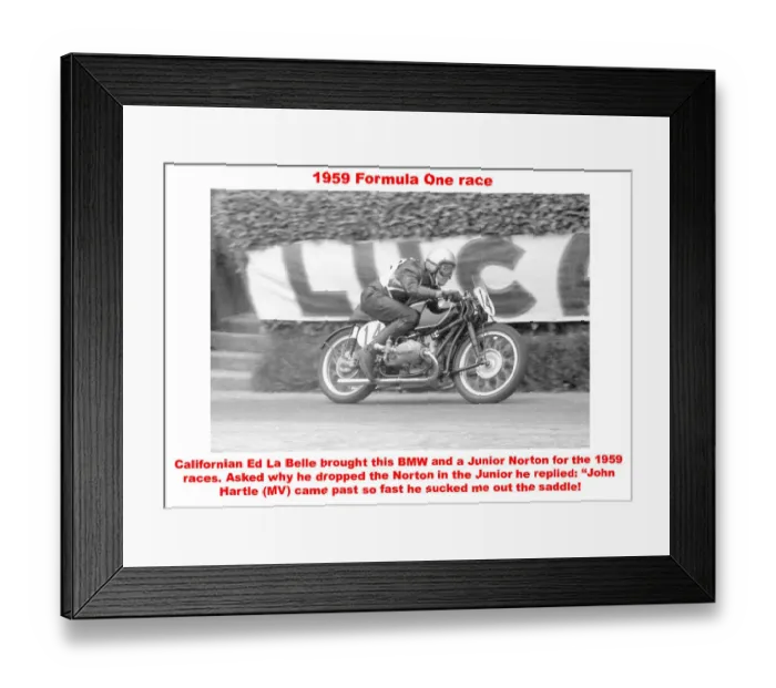 Framed Print : 1959 Formula One race Framed Print : 1959 Formula One race