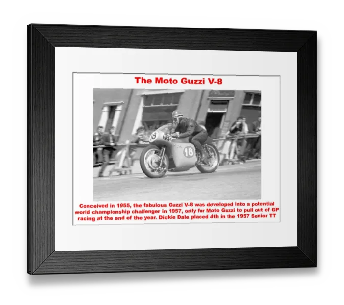 Framed Print : The Moto Guzzi V-8 Framed Print : The Moto Guzzi V-8