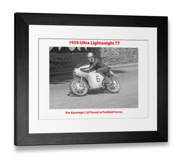 Framed Print : 1959 Ultra Lightweight TT Framed Print : 1959 Ultra Lightweight TT