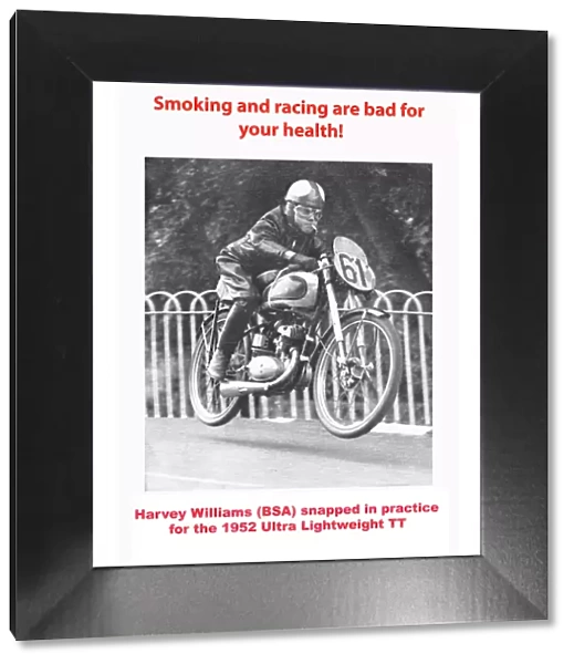 Smoking and racing are bad for your health!