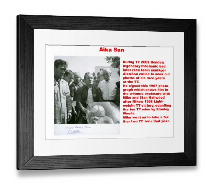 Framed Print : Aika San. During TT 2009 Hondas legendary mechanic Framed Print : Aika San. During TT 2009 Hondas legendary mechanic