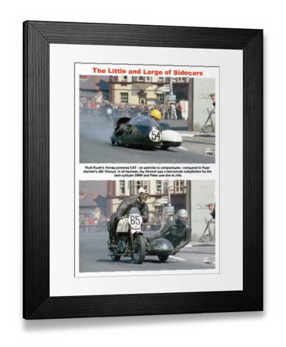 Framed Print : The Little and Large of Sidecars Framed Print : The Little and Large of Sidecars