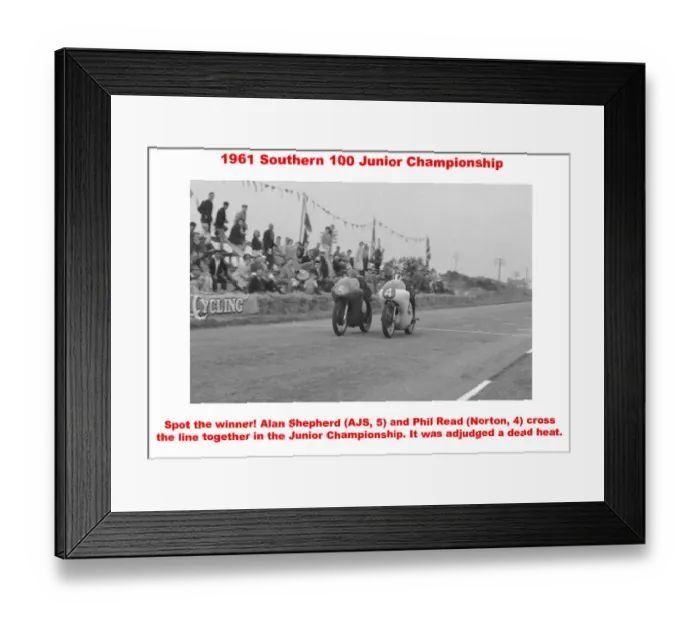 Framed Print : 1961 Southern 100 Junior Championship Framed Print : 1961 Southern 100 Junior Championship