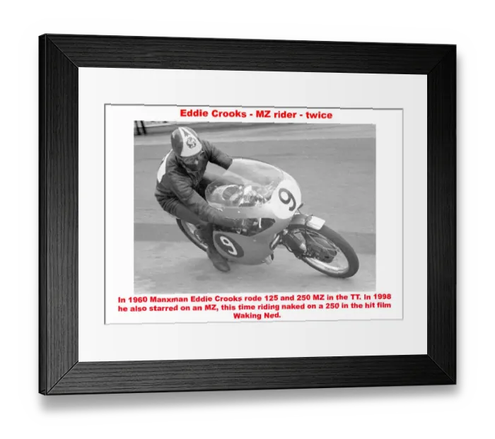 Framed Print : Eddie Crooks - MZ rider - twice Framed Print : Eddie Crooks - MZ rider - twice