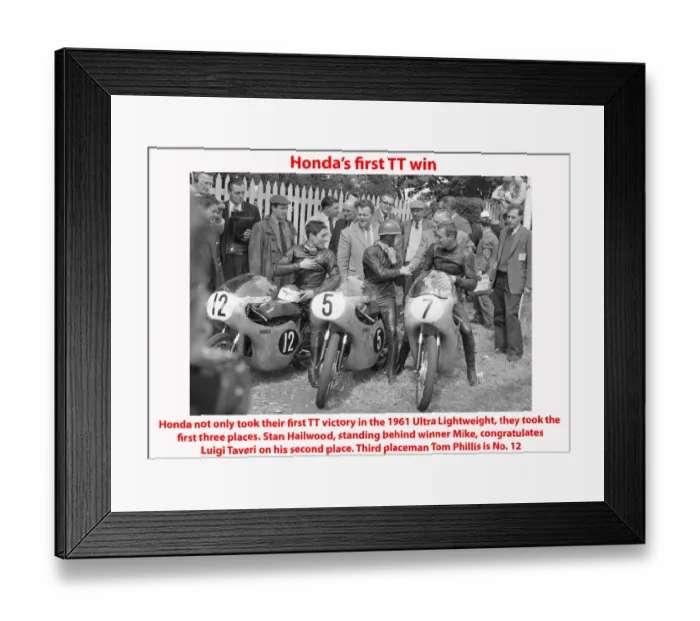 Framed Print : Hondas first TT win Framed Print : Hondas first TT win