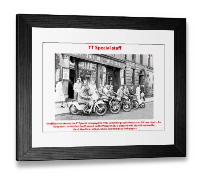 Framed Print : TT Special staff