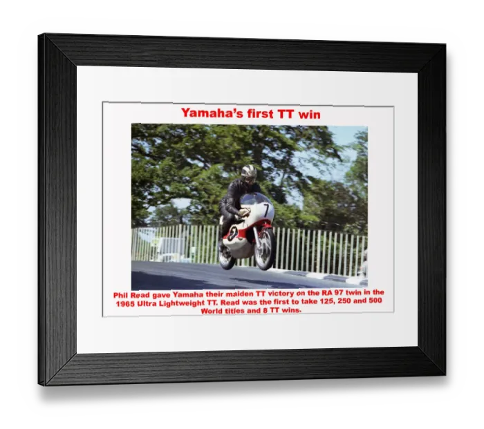 Framed Print : Yamahas first TT win Framed Print : Yamahas first TT win