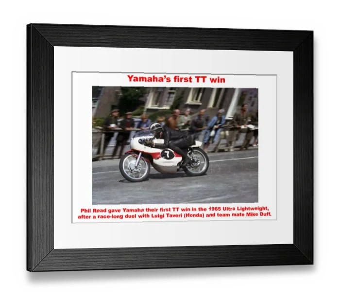 Framed Print : Yamahas first TT win Framed Print : Yamahas first TT win