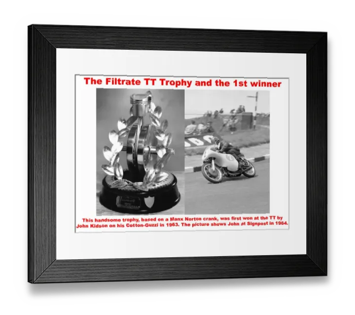 Framed Print : The Filtrate Trophy and the first winner Framed Print : The Filtrate Trophy and the first winner