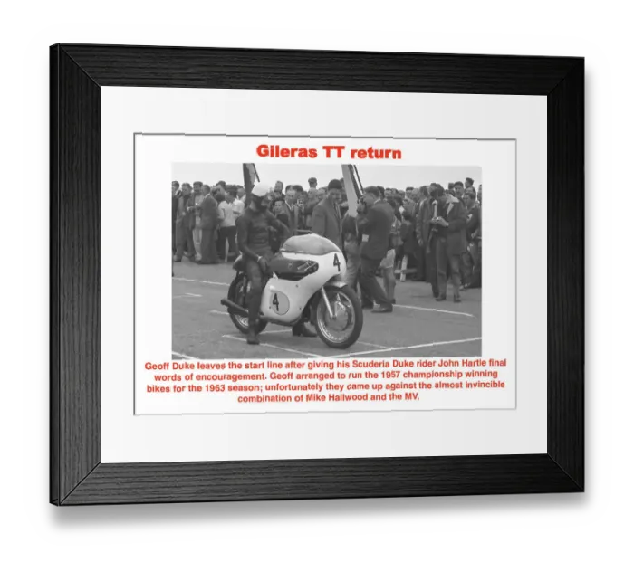 Framed Print : Gileras TT return Framed Print : Gileras TT return