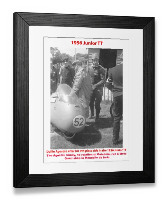 Framed Print : 1956 Junior TT Framed Print : 1956 Junior TT