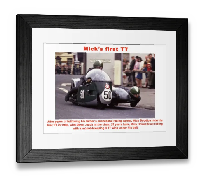 Framed Print : Micks first TT Framed Print : Micks first TT