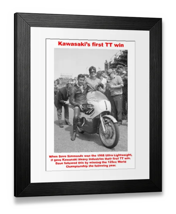 Framed Print : Kawasakis first TT win Framed Print : Kawasakis first TT win