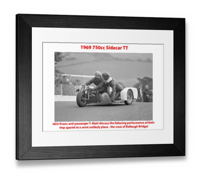 Framed Print : 1969 750cc Sidecar TT Framed Print : 1969 750cc Sidecar TT