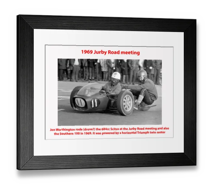 Framed Print : 1969 Jurby Road meeting Framed Print : 1969 Jurby Road meeting