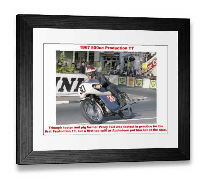 Framed Print : 1967 500cc Production TT Framed Print : 1967 500cc Production TT