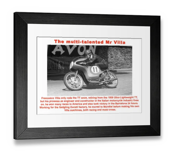 Framed Print : The multi-talented Mr Villa