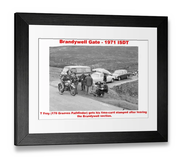 Framed Print : Brandywell Gate - 1971 ISDT Framed Print : Brandywell Gate - 1971 ISDT