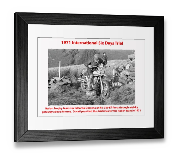 Framed Print : 1971 International Six Days Trial Framed Print : 1971 International Six Days Trial