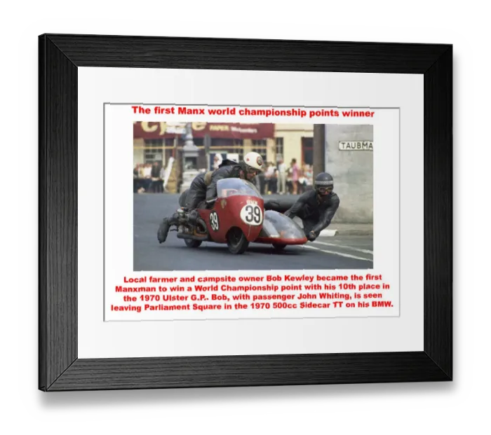 Framed Print : The first Manx world championship points winner Framed Print : The first Manx world championship points winner