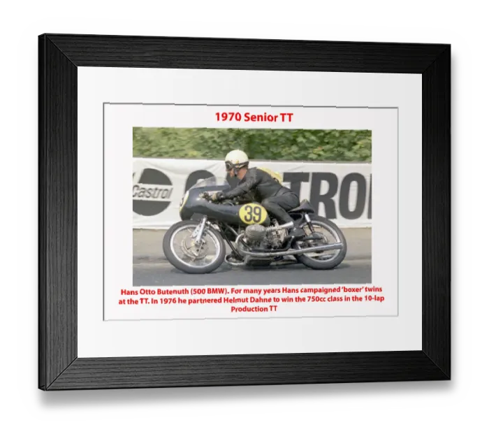 Framed Print : 1970 Senior TT Framed Print : 1970 Senior TT