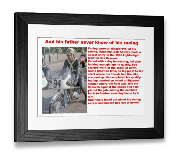 Framed Print : And his father never knew of his racing Framed Print : And his father never knew of his racing