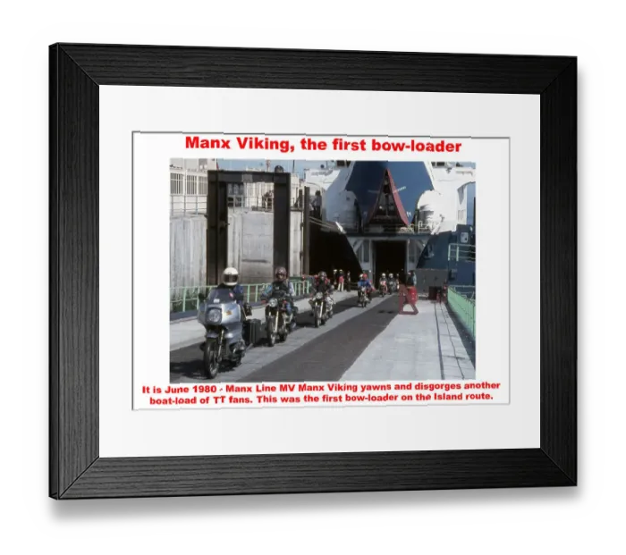 Framed Print : Manx Viking, the first bow-loader Framed Print : Manx Viking, the first bow-loader