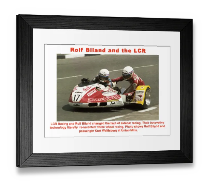 Framed Print : Rolf Biland and the LCR Framed Print : Rolf Biland and the LCR