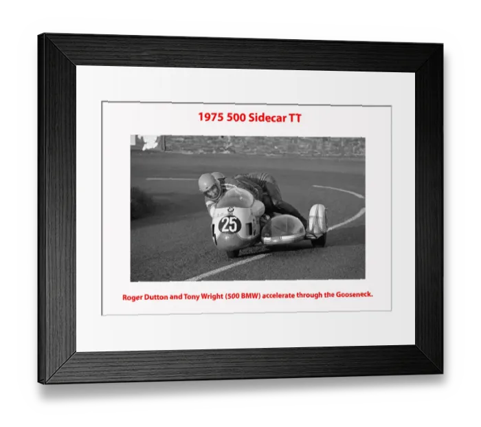 Framed Print : 1975 500 Sidecar TT Framed Print : 1975 500 Sidecar TT