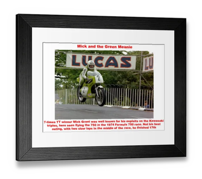 Framed Print : Mick and the Green Meanie Framed Print : Mick and the Green Meanie
