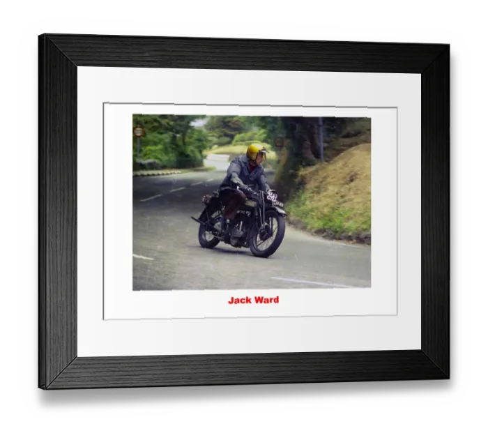 Framed Print : Jack Ward at Ramsey Hairpin Framed Print : Jack Ward at Ramsey Hairpin