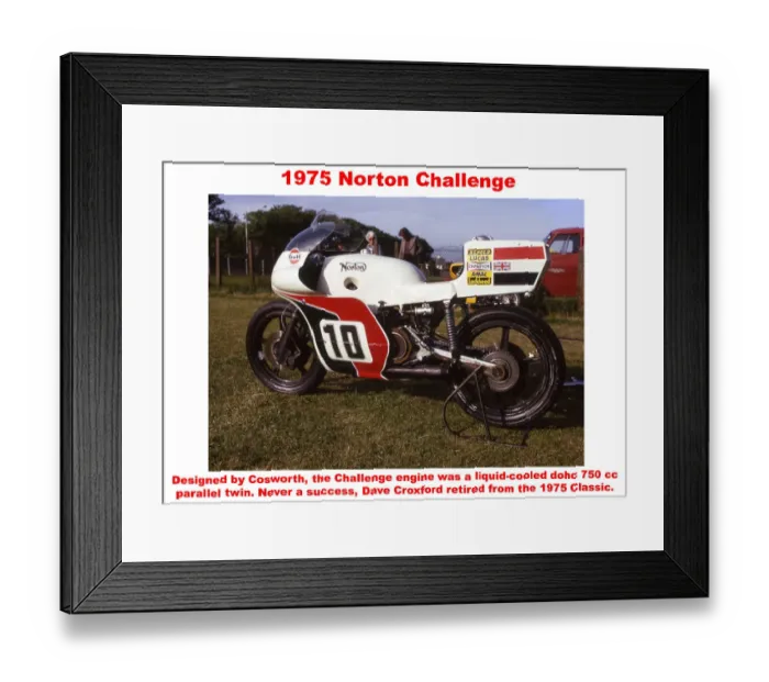Framed Print : 1975 Norton Challenge Framed Print : 1975 Norton Challenge